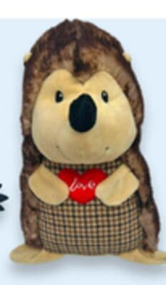Valentine's Day hedgehog dog toy