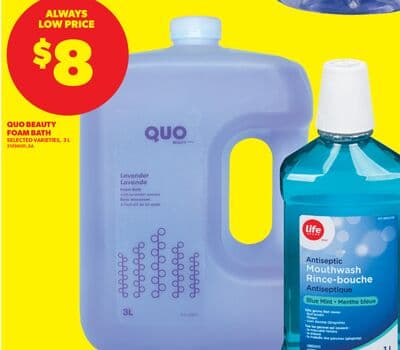 QUO BEAUTY FOAM BATH, 3 L