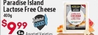 Paradise Island Lactose Free Cheese