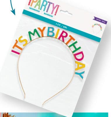 Enamel 'It's My Birthday' Party Headband