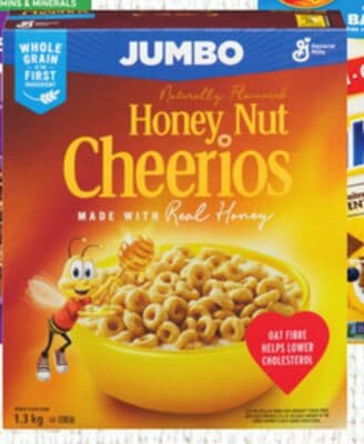 Kellogg's, General Mills or Post Jumbo Cereal