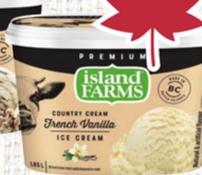 Island Farms Premium, Plus or Country Cream Ice Cream