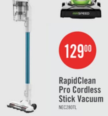 Eureka RapidClean Pro Cordless Stick Vacuum with LED Headlights - NEC280TLC