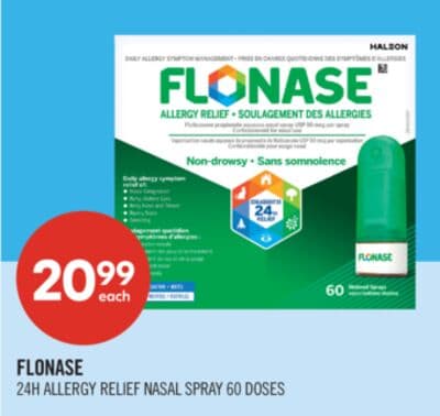 FLONASE 24H ALLERGY RELIEF NASAL SPRAY 60 DOSES