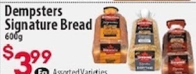 Dempsters Signature Bread