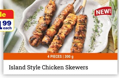 Island Style Chicken Skewers