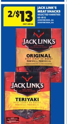 JACK LINK'S MEAT SNACKS, 65-81 G