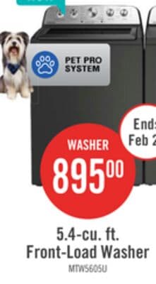 Maytag 5.4 Cu Ft. Top Load Washer with Pet Pro and 7.0 Cu Ft. Gas Dryer – Volcano Black