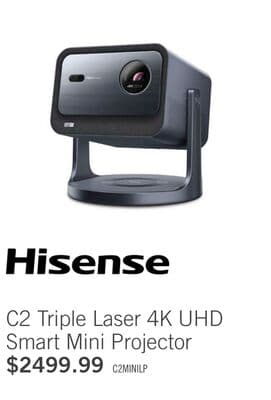 Hisense C2 Triple Laser 4K UHD Smart Mini Projector