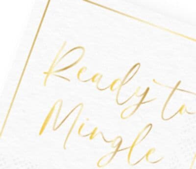 Paper Disposable Cocktail Napkin, 20-pk