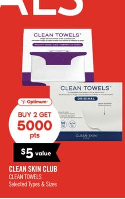 CLEAN CLUB SKIN CLEAN TOWELS