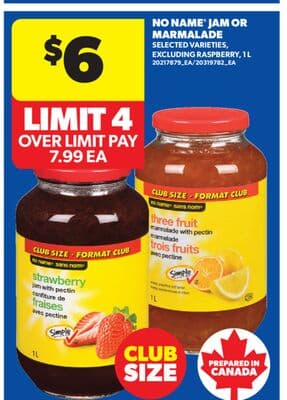 NO NAME® JAM OR MARMALADE, 1 L