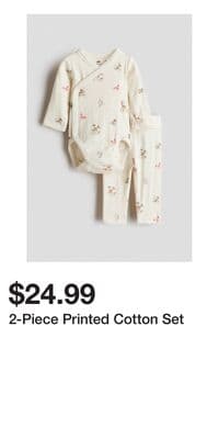 2-Piece Printed Cotton Set