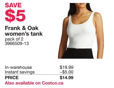 Frank & Oak women's tank pack of 2
