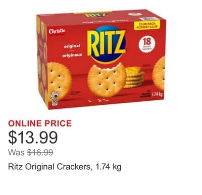 Ritz Original Crackers, 1.74 kg