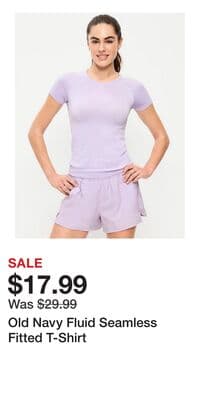 Old Navy Fluid Seamless Fitted T-Shirt