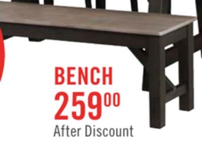 Zao Dining Bench, Melamine, 60"W - Brown