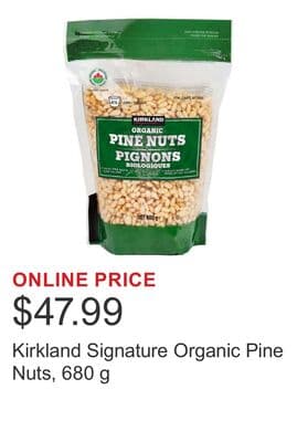 Kirkland Signature Organic Pine Nuts, 680 g