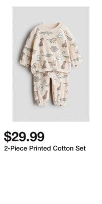 2-Piece Printed Cotton Set