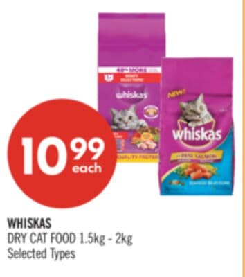 WHISKAS DRY CAT FOOD