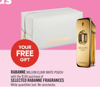 RABANNE MILLION ELIXIR WHITE POUCH