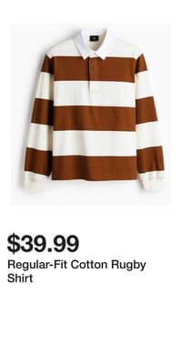 Regular-Fit Cotton Rugby Shirt