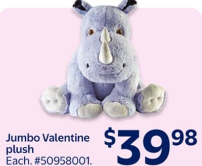 Jumbo Valentine plush