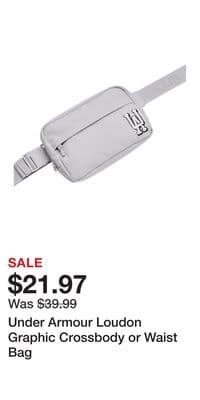 Under Armour Loudon Graphic Crossbody or Waist Bag