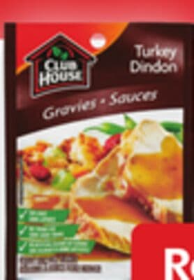 Club House sauces or gravy mixes