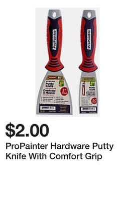 ProPainter Hardware Putty Knife With Comfort Grip