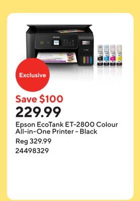 Epson EcoTank ET-2800 Colour All-in-One Printer - Black