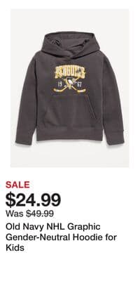 Old Navy NHL Graphic Gender-Neutral Hoodie for Kids
