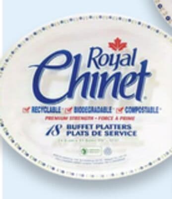 Royal Chinet platters