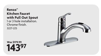 Renzo™ Kitchen Faucet with Pull Out Spout