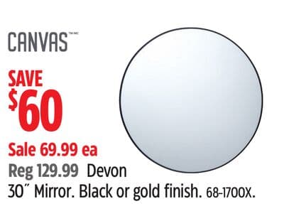 Canvas Devon 30˝ Mirror.