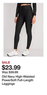 Old Navy High-Waisted PowerSoft Full-Length Leggings