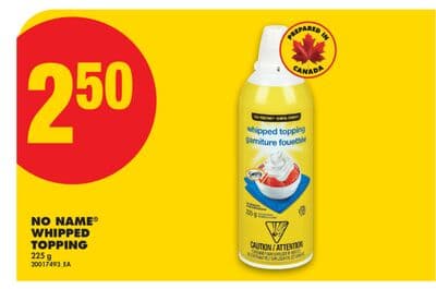 NO NAME® WHIPPED TOPPING, 225 g