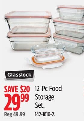 Glasslock 12-Pc Food Storage Set