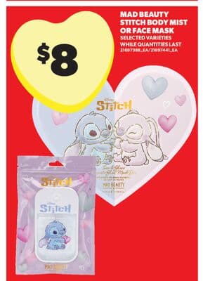 MAD BEAUTY STITCH BODY MIST OR FACE MASK