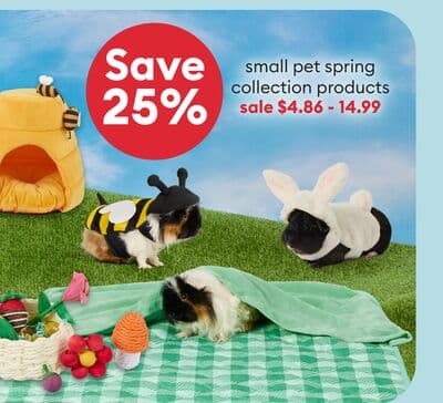 Save 25% small pet backyard soiree products