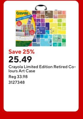 Crayola Limited Edition Retired Colours Art Case