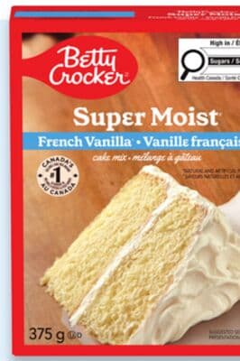 Betty Crocker Super Moist French vanilla cake mix