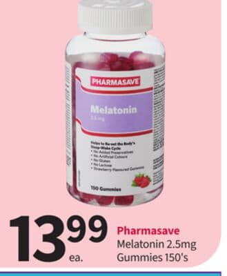 Pharmasave Melatonin 2.5mg Gummies 150's