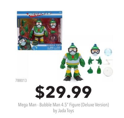 Mega Man - Bubble Man 4.5" Figure (Deluxe Version) by Jada Toys