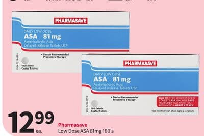 Pharmasave Low Dose ASA