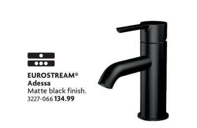 Adessa Matte black finish.