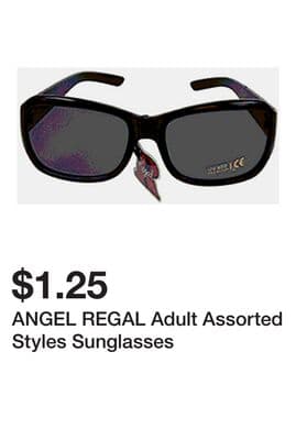 ANGEL REGAL Adult Assorted Styles Sunglasses