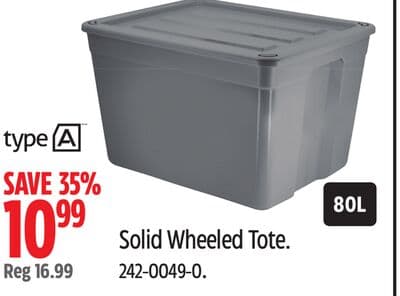 Solid Wheeled Tote typeA