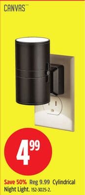 Canvas Cylindrical Night Light