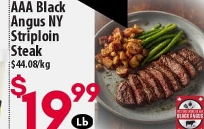 AAA Black Angus NY Striploin Steak